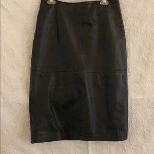 Leather skirt